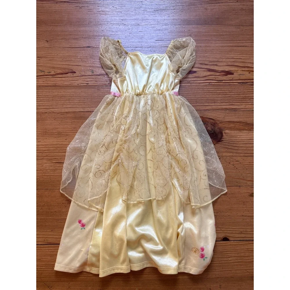 Disney Princess Belle Nightgown Kids Yellow Beauty and the Beast SIZE 3T - Picture 4 of 5